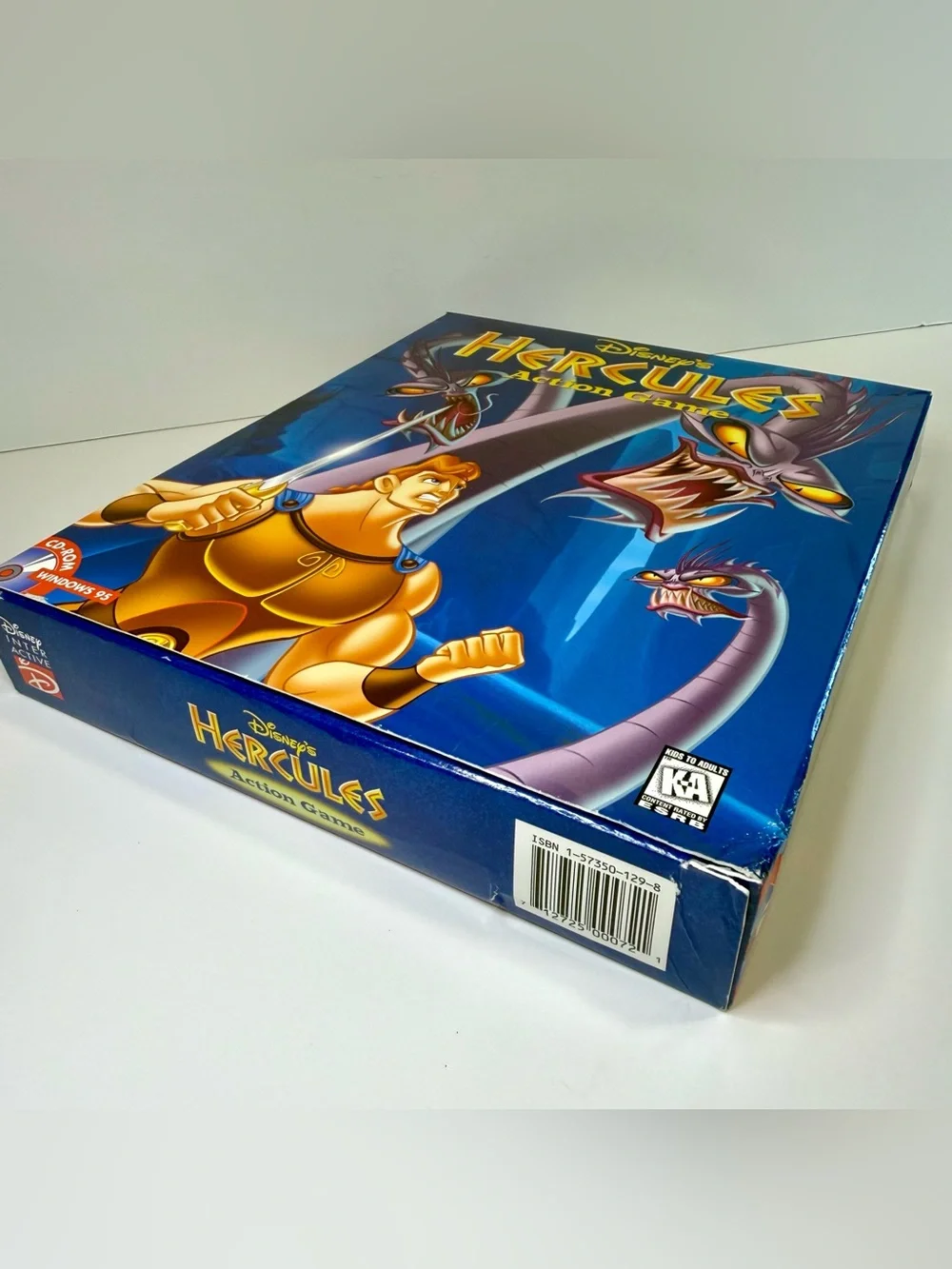 Disney-Hercules Action Game-CD-ROM-Windows 95-Computer-In Box-Vintage 1997-EUC